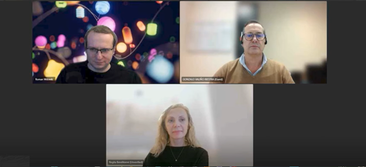 Koordynatorzy projektu TEDI - Roman Wdowik, Regita Bendkienė, Gonzalo Valiño Riestra