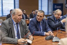 Od lewej: prof. PRz A. Trytek, prof. PRz D. Strzałka, prof. L. Lichołai,